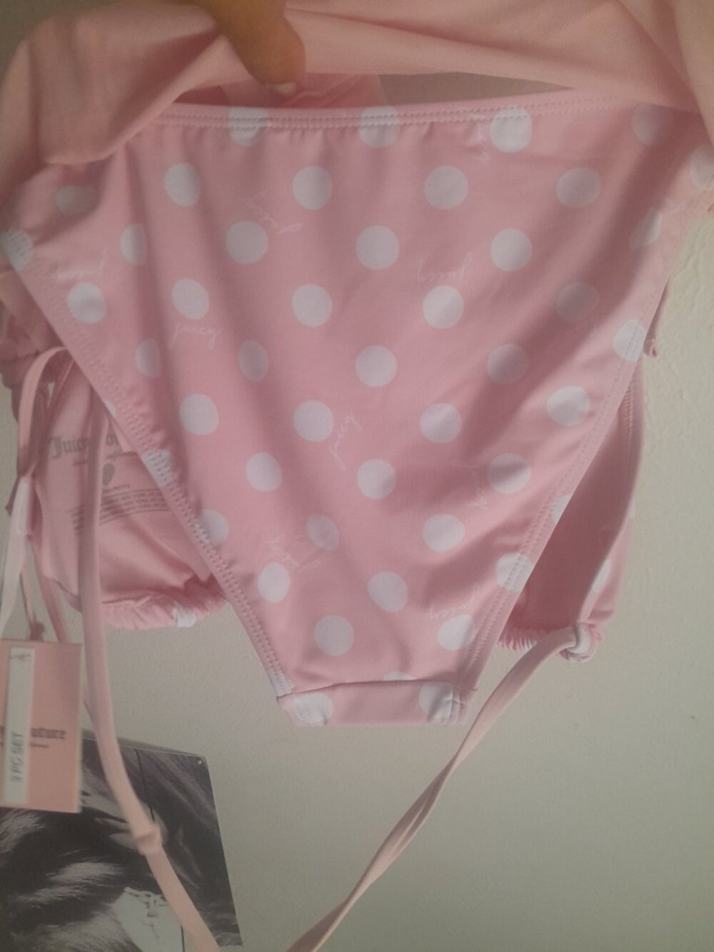 Juicy Couture pink polka dot bikini - Picture 5 of 6